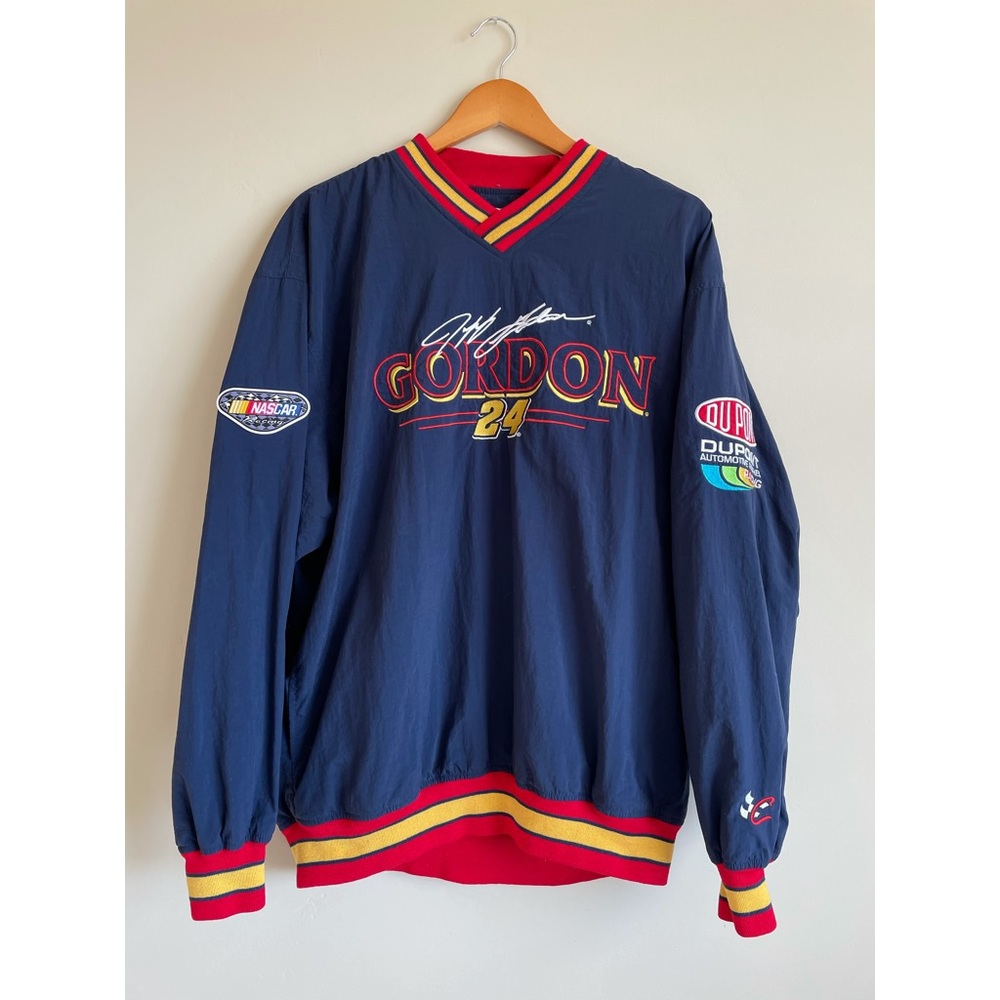 Vintage Jeff Gordon NASCAR Pull Over Windbreaker L